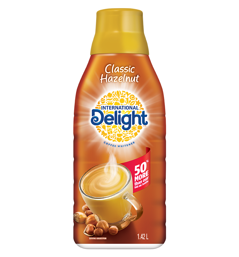 Hazelnut coffee creamer