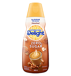 Zero Sugar Hazelnut coffee creamer